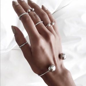 6 piece bracelet and ring set